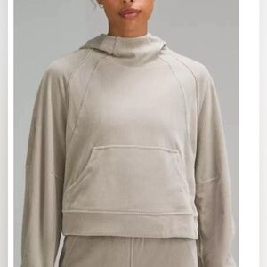 NWT Lululemon Scuba Oversized Hoodie velvet cord XS/S